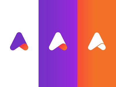 Inspire Isotipe arrow branding design digital gradient icon illustration logo minimal vector