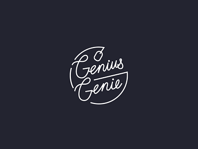 Genius/Genie tshirt concept calligraphy design fintech genie genius handlettering swag tshirt tshirtdesign typography