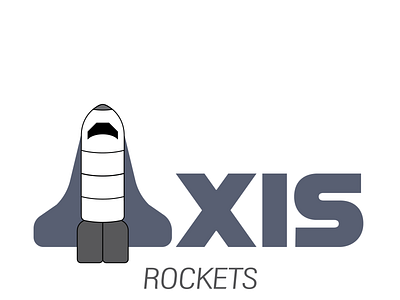 Axis Rockets branding illustrator cc logo rocketship typography vector