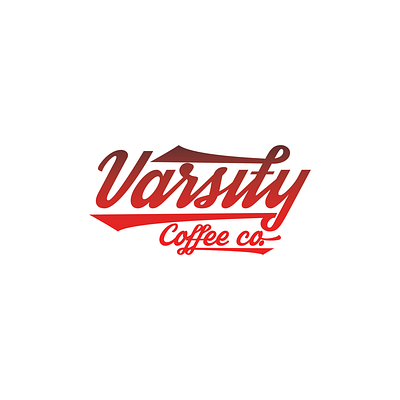 Varsity Coffee co. branding classic coffee design graphic illustrator cc logo typography vector