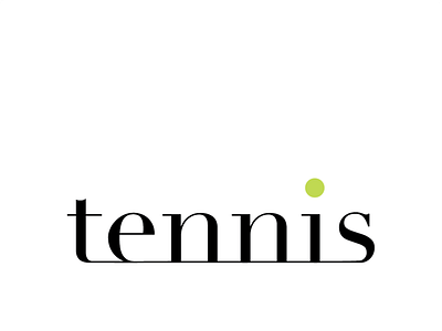 tennis – Fashion Brand Wordmark