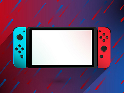 Nintendo Switch branding coloful design flat game gradient illustration vector