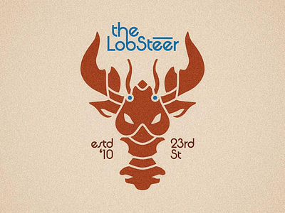 Final Logo mark for the Lobsteer beef brand branding food icon illustration lobster logo mascot restaurant steer