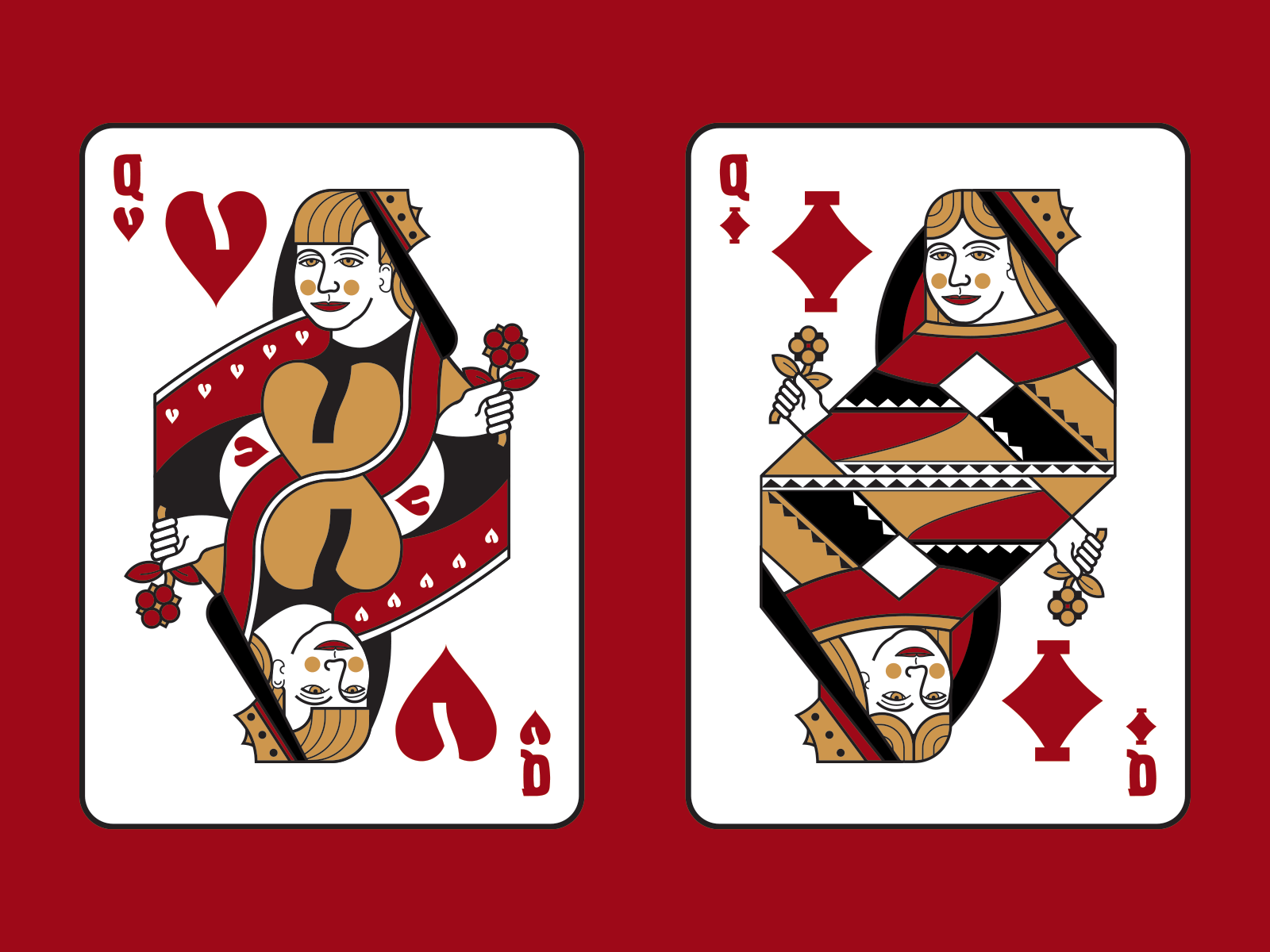 Red Queens By Andrew Merkel On Dribbble