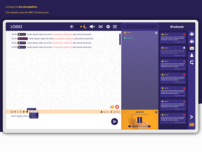 UI Design for Live Chat Platform