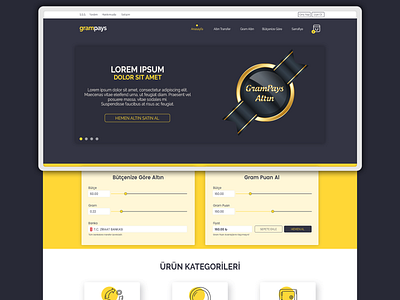 UI Design for Electronic Gold Sales Platform