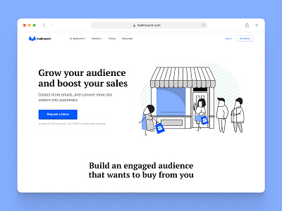 Mailmunch - Website illustration ui ux website