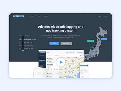 Keep Trucking - Website Concept