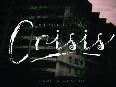 Crisis Font brush design display font font fontself handwritten font illustration script font typography