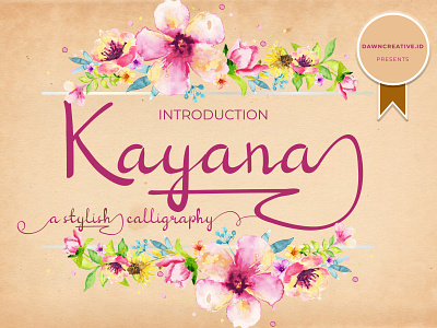 Kayana Script font branding calligraphy design display font font handwritten font illustration script font typography