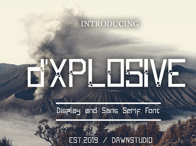 d'Xplosive font branding crazy design display font font fontself illustration logo typography vector