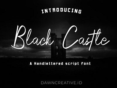 Black Castle font branding crazy creepy display font font handwritten font script font typography ui vector