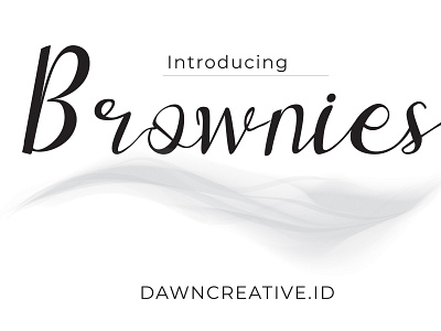 Brownies - Script Font creative fabrica display font font fontbundles fontself handwritten font script script font typography ui