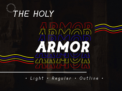 The Holy Armor branding design display font font fontself logo typography ui ux