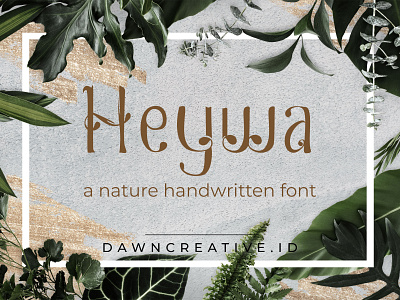 Heywa font branding cute design display display font font fontself handwritten handwritten font handwritten type script font