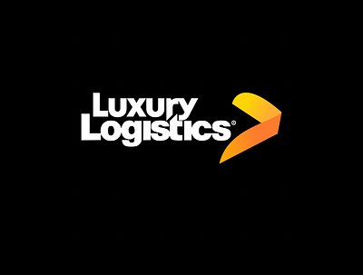 Luxury Logistics Black app branding logo ux vector