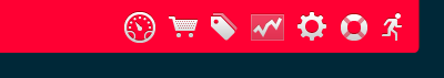 Admin Toolbar admin grey icons red