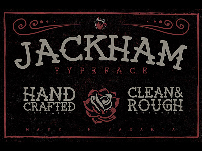 Jackham (Plus Bonus) classic font handcraft handmade handwriting oldschool retro tattoo typeface typography vector vintage