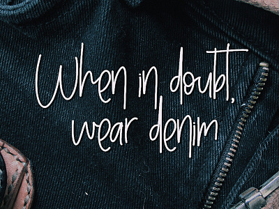 Skinny Jeans - Handwritten Font