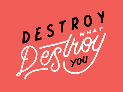 Destroy Lettering hand lettering hipster instagram lettering quotes social media typography vintage word