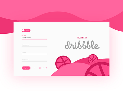 Sign up UI dailyui signin signup thanks ui ux design ux welcome