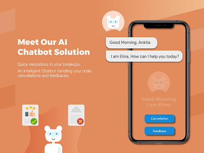 Chatbot - Intelligent A.I. app art brand branding character clean design icon identity illustration illustrator ios logo minimal mobile skech typography ui ux vector