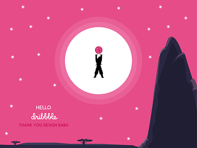 Hello Dribbble ! animation anime design firstshot illustration logo