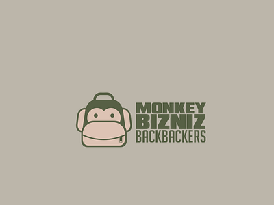 Monkey Bizniz branding illustration logo