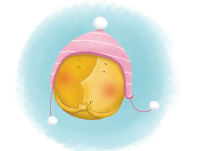 Polar sun childrens book digital illustration funny picture book smiling sun snorybear