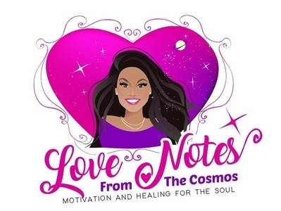 Love Notes From The Cosmos beautiful girl feminine logo illustration logo portrait illustration