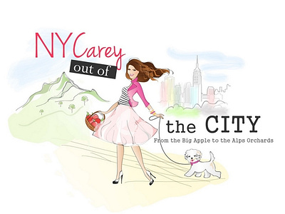 NYCarey out of the City beautiful girl character design fashion feminine logo girl illustration illustrator logo portrait portrait illustration