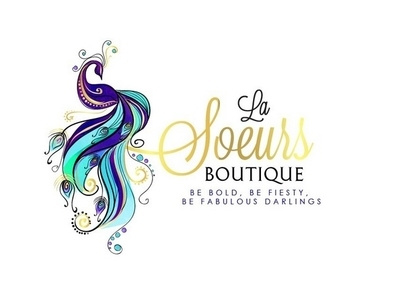 La Soeurs Boutique design feminine logo illustration illustrator logo