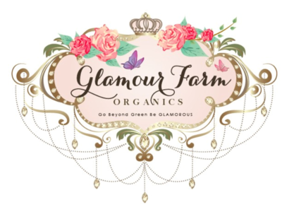 Glamour Farm Organics cosmetic design feminine logo illustration illustrator logo