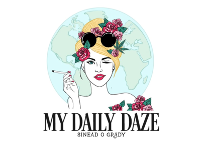 My Daily Daze beautiful girl character design feminine logo girl illustration illustrator logo