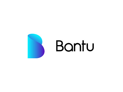 Bantu Logo app branding design icon logo typography vector website