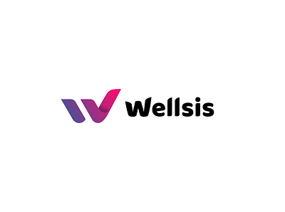 Wellsis logo app branding design icon logo typography