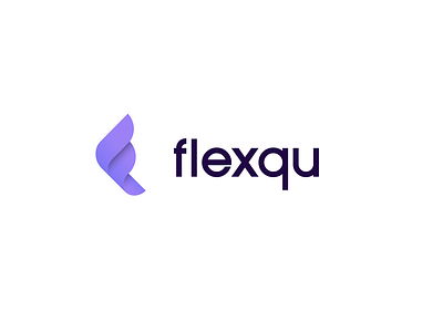 Flexqu logo app branding design icon logo typography ui vector web website