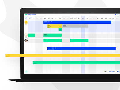 Teamweek Web App app calendar colors design project planning timeline ui ui ux uiux web app