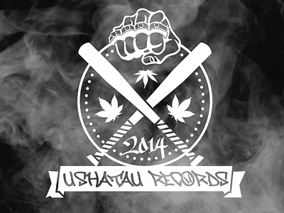 Hip-hop Label Logo ganja hiphop label logo music odessa pot rap ukraine weed