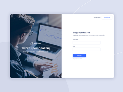 Login page branding design ui web