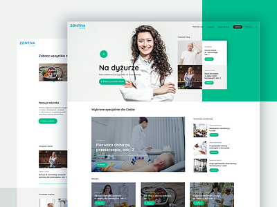 Medical website branding design flat minimal ui ux web