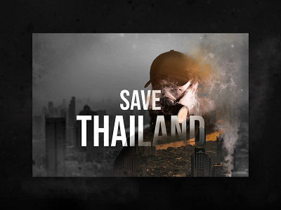 Save Thailand air design dust photoshop pm2.5 pollution save thailand