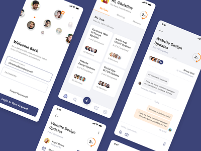 Workplace Task account android app creative dailyui dribbble employee employer homepage ios iu login my signup status task task manager ux work workplace