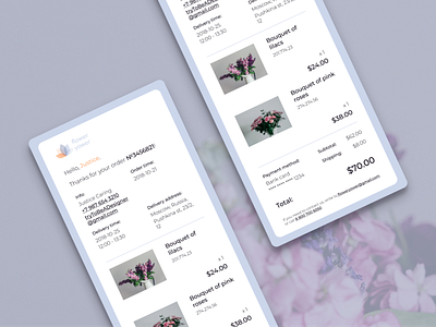 DailyUI 017 - Email Receipt