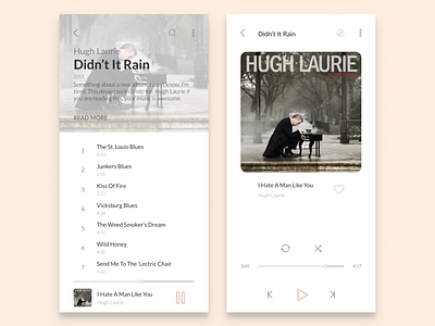 DailyUI 009 - Music Player dailyui design mobile app design music app music player