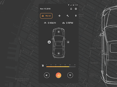 DailyUI 034 - Car Interface