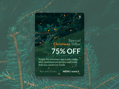 DailyUI 036 - Special Offer christmas spirit dailyui design mobile app design special offer