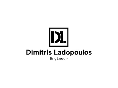 Ladopoulos engineer brand branding design graphic design logo logotype minimal vector