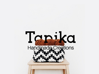 Tanika handmade creations brand branding design graphic design logo type typography vector visual identity