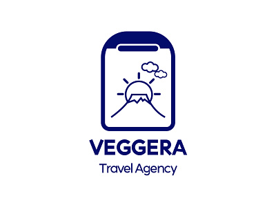 Veggera travel agency brand branding design graphic design lettering logo minimal type vector visual identity